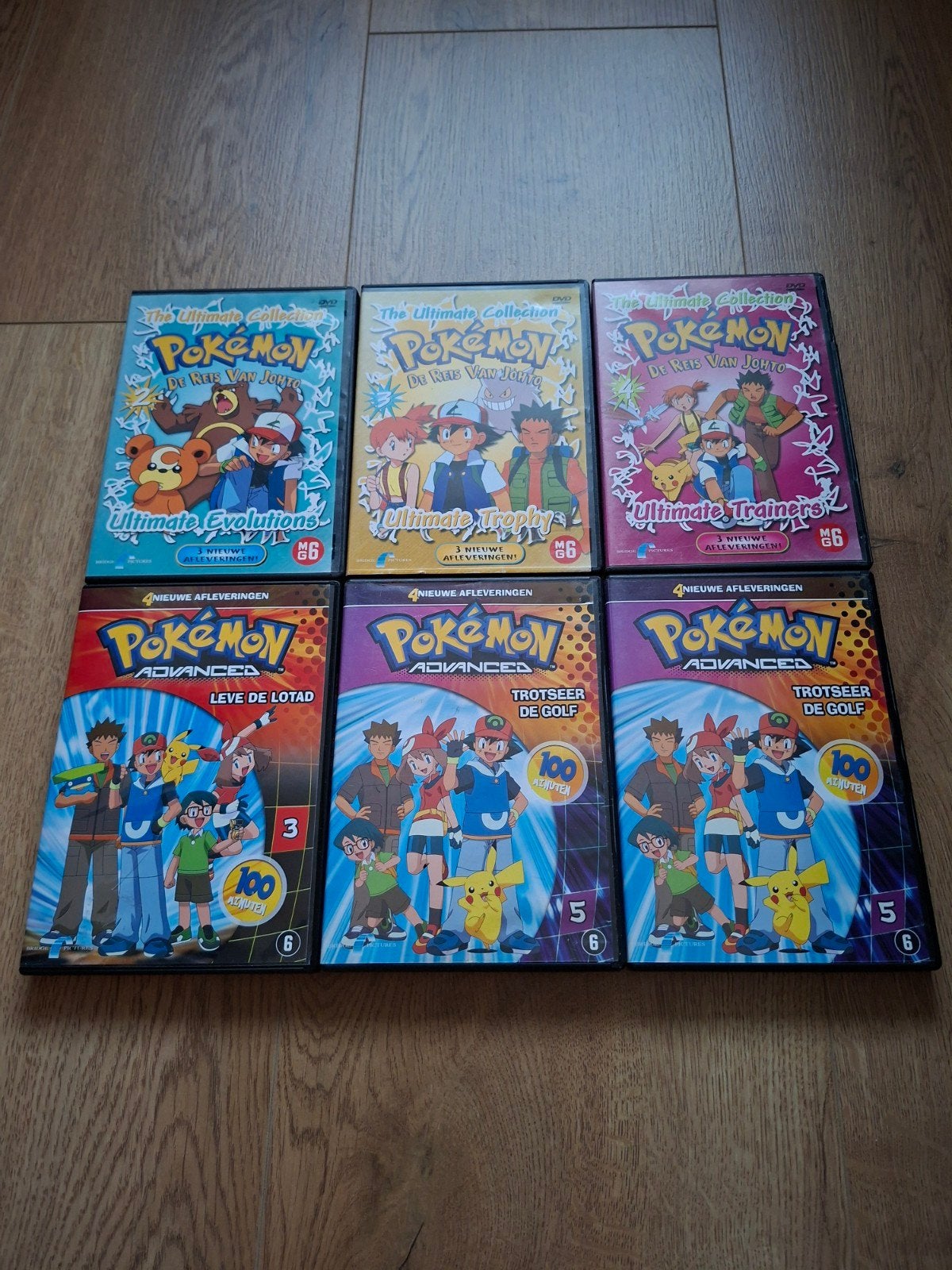 Pokémon DVD  - De reis van johto & Advanced Series, Avontuur, Gebruikt, Ophalen of Verzenden, Vanaf 6 jaar