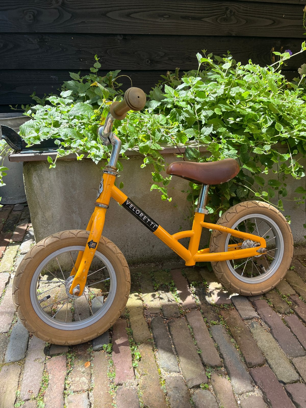 Veloretti loopfiets geel - perfect voor jonge avonturiers, Ophalen, Gebruikt, Minder dan 16 inch