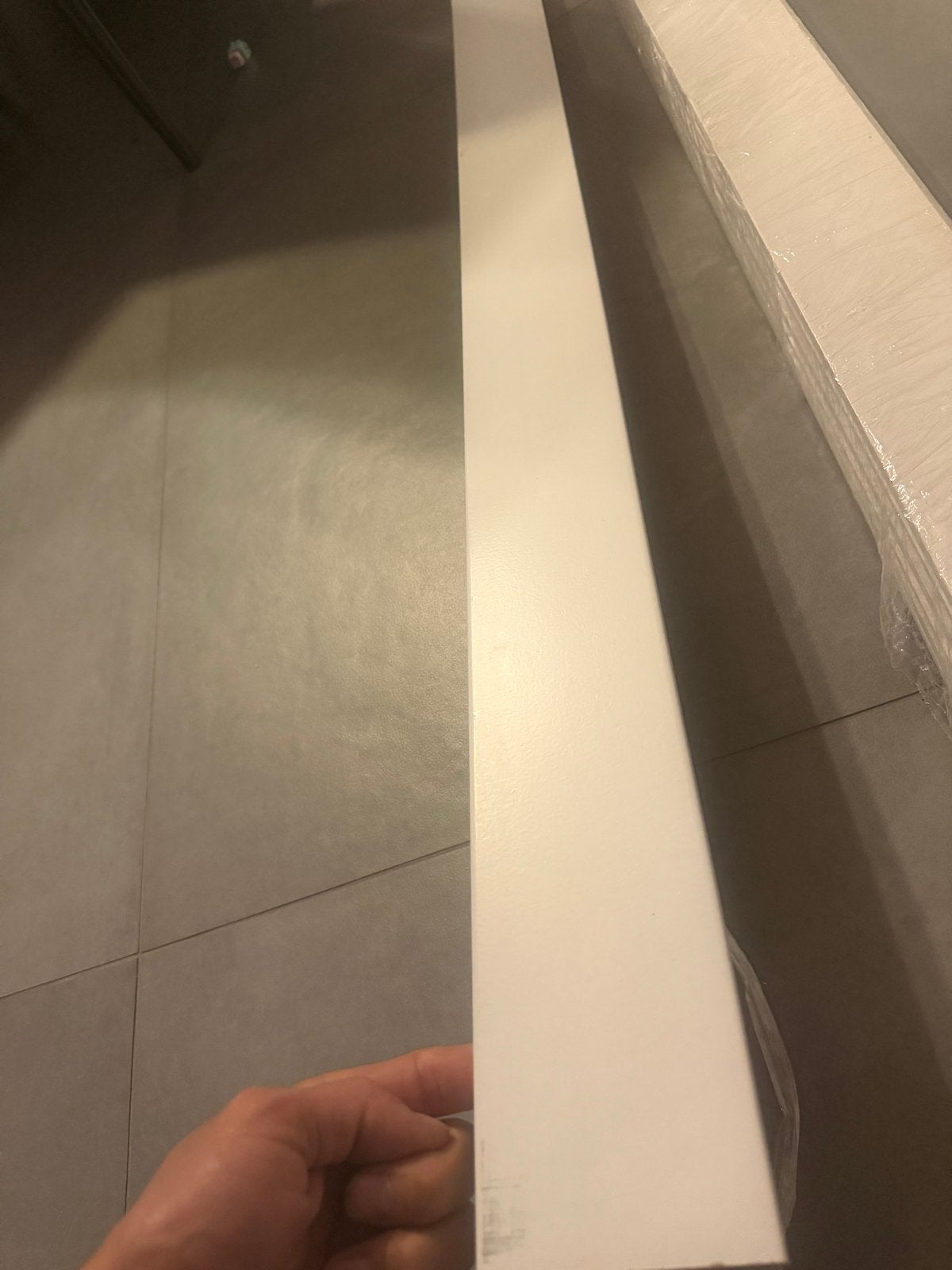 Nieuwe MDF plint 6 stuks 480cm lang  9 cm hoog wit gegrond, Ophalen of Verzenden, Nieuw, Mdf, Plinten