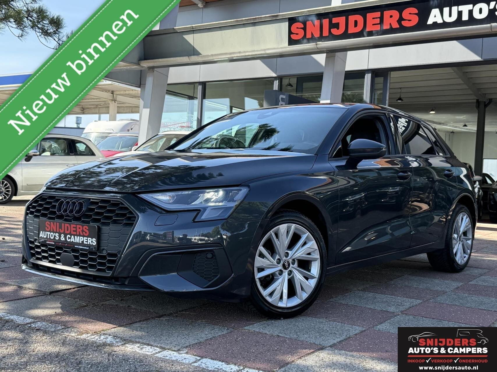 Audi A3 Sportback 30 TFSI s-line, Auto's, Stof, Gebruikt, Zwart, Met garantie (alle)