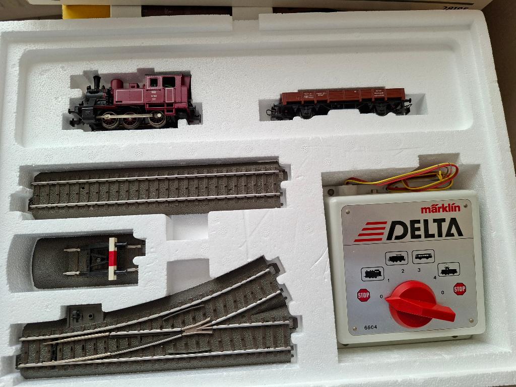 marklin Partij C Rails met Lok, Wisselstroom, Locomotief, Ophalen of Verzenden, Märklin