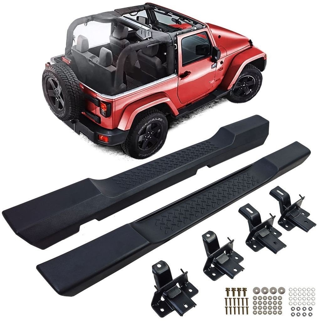 Side Steps Jeep Wrangler JK 2-Deurs 2007-2018 OE Style Zwart