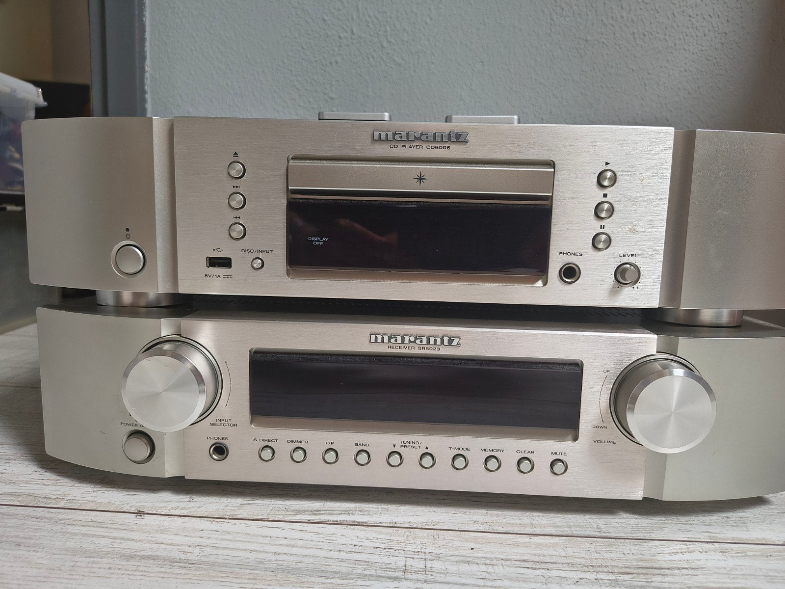 Marantz CD-speler en Receiver Set met Afstandsbedieningen, Gebruikt, Losse componenten, Tuner of Radio, Ophalen