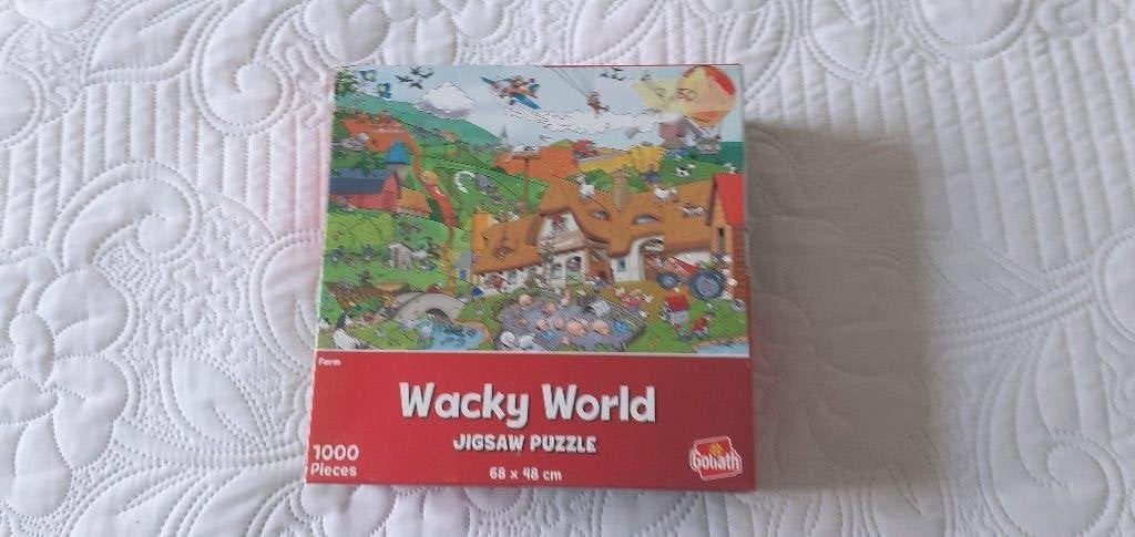 wacky world puzzel 1000 stukjes, Ophalen, 500 t/m 1500 stukjes, Zo goed als nieuw