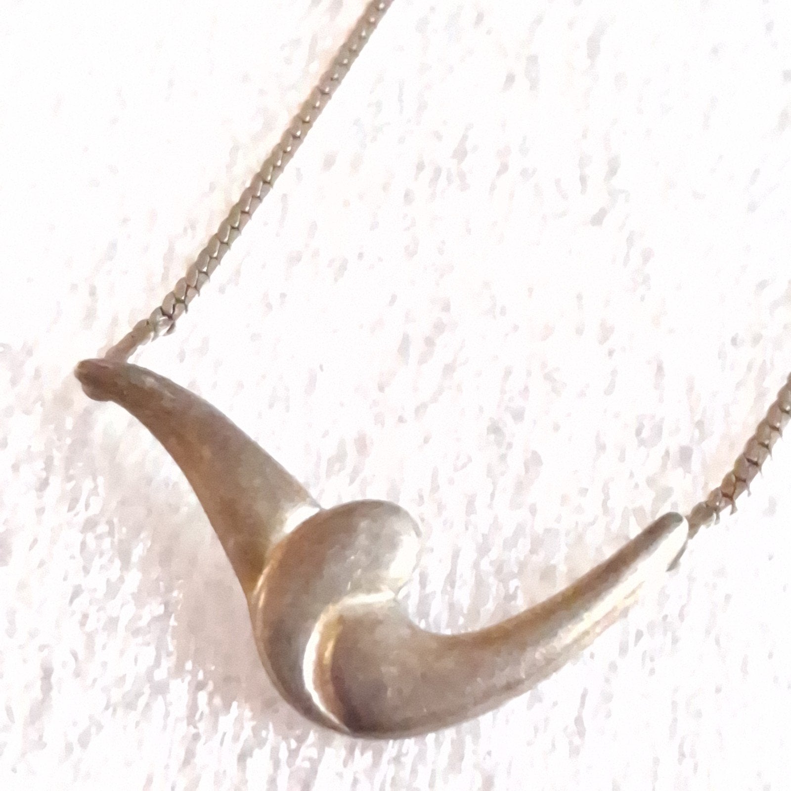Zilveren Halsketting met Geïntegreerde Hanger, Verzenden, Zilver, Zilver