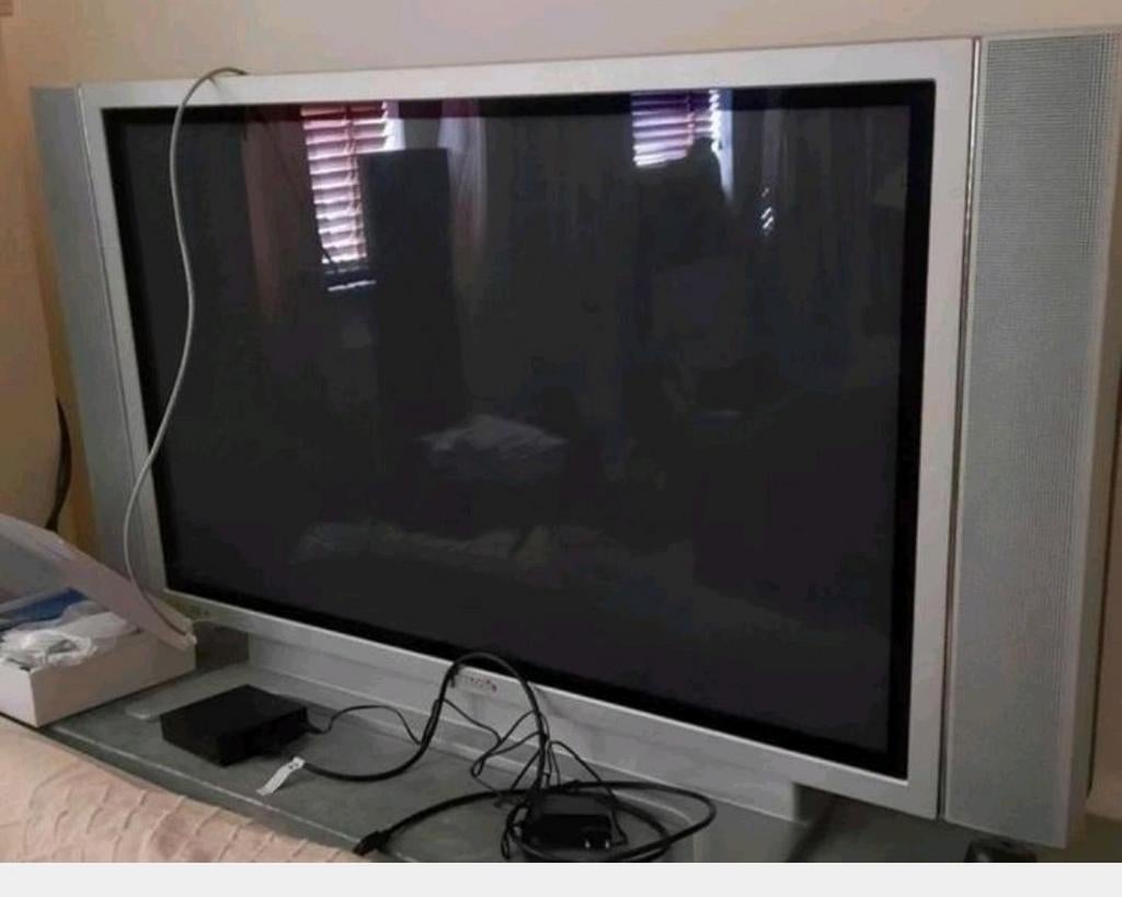 Panasonic 42 inch plasma TH-42PW5 monitor/tv + AV ontvanger, Ophalen, Gebruikt, Panasonic, 50 Hz