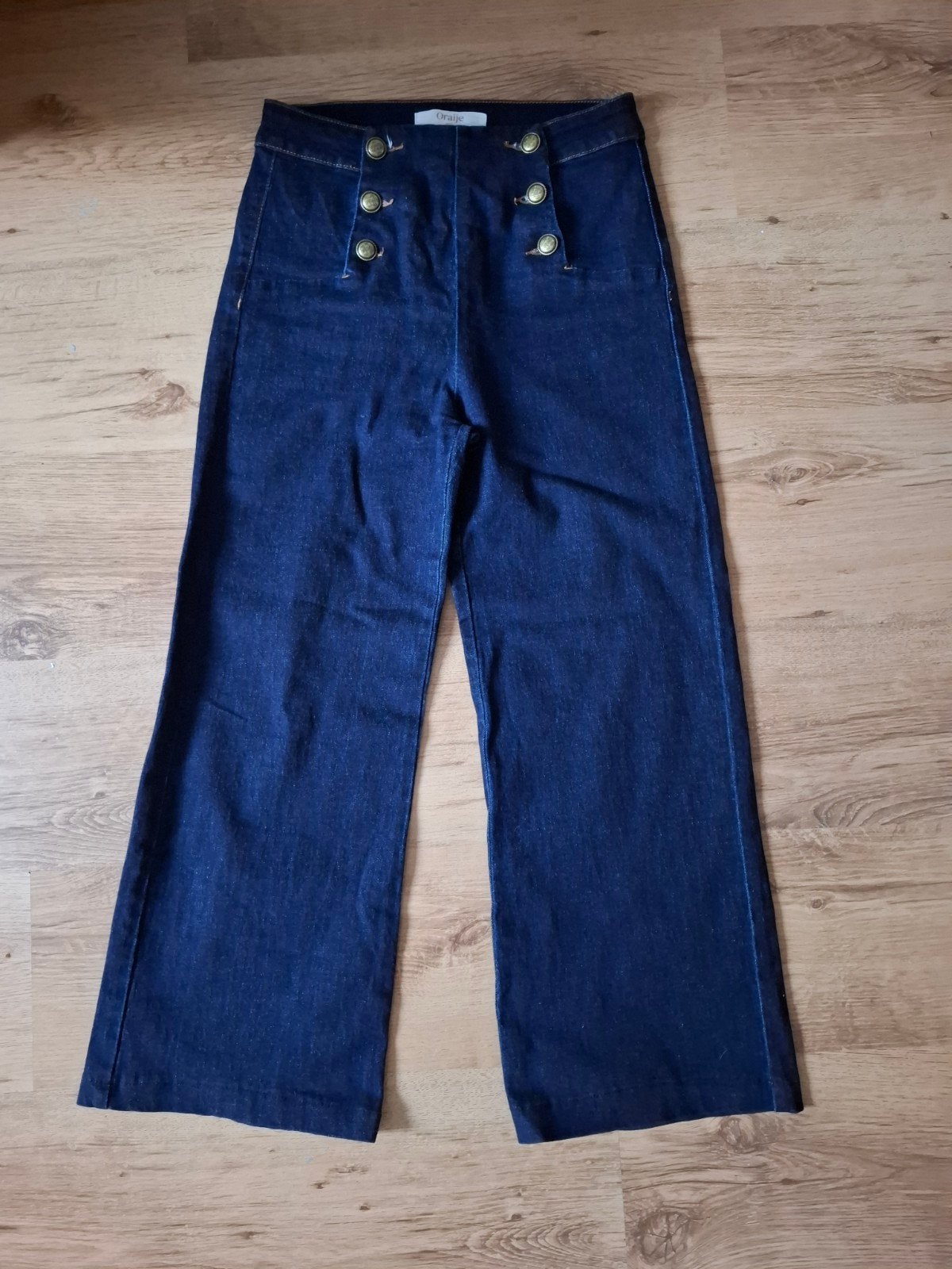 Oraije Paris donkerblauwe jeans maat 38/M, Maat 38/40 (M), Blauw, Oraije, Ophalen of Verzenden