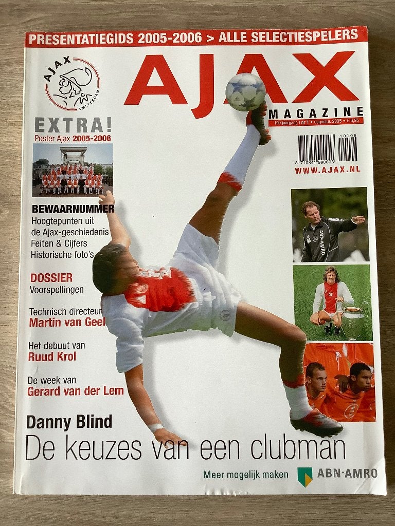 Ajax Presentatiegids 2005-2006 met Reuzeposter, Ophalen of Verzenden, Zo goed als nieuw, Ajax, Boek of Tijdschrift