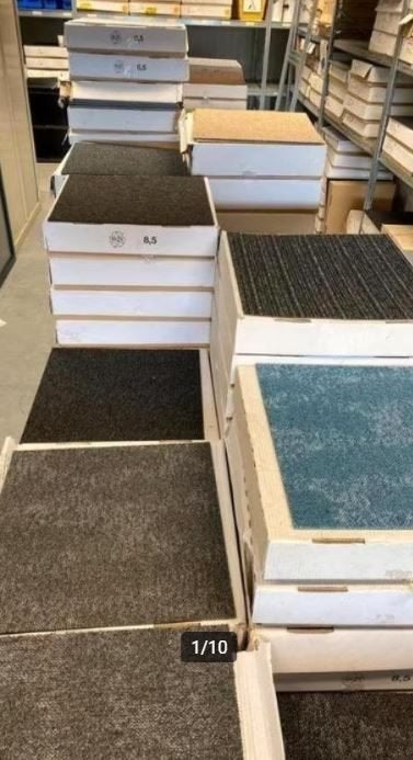 Tapijttegels vanaf €1,- tot €3,- per stuk | A Kwaliteit, Ophalen of Verzenden, Nieuw, 75 m² of meer, Tapijttegels