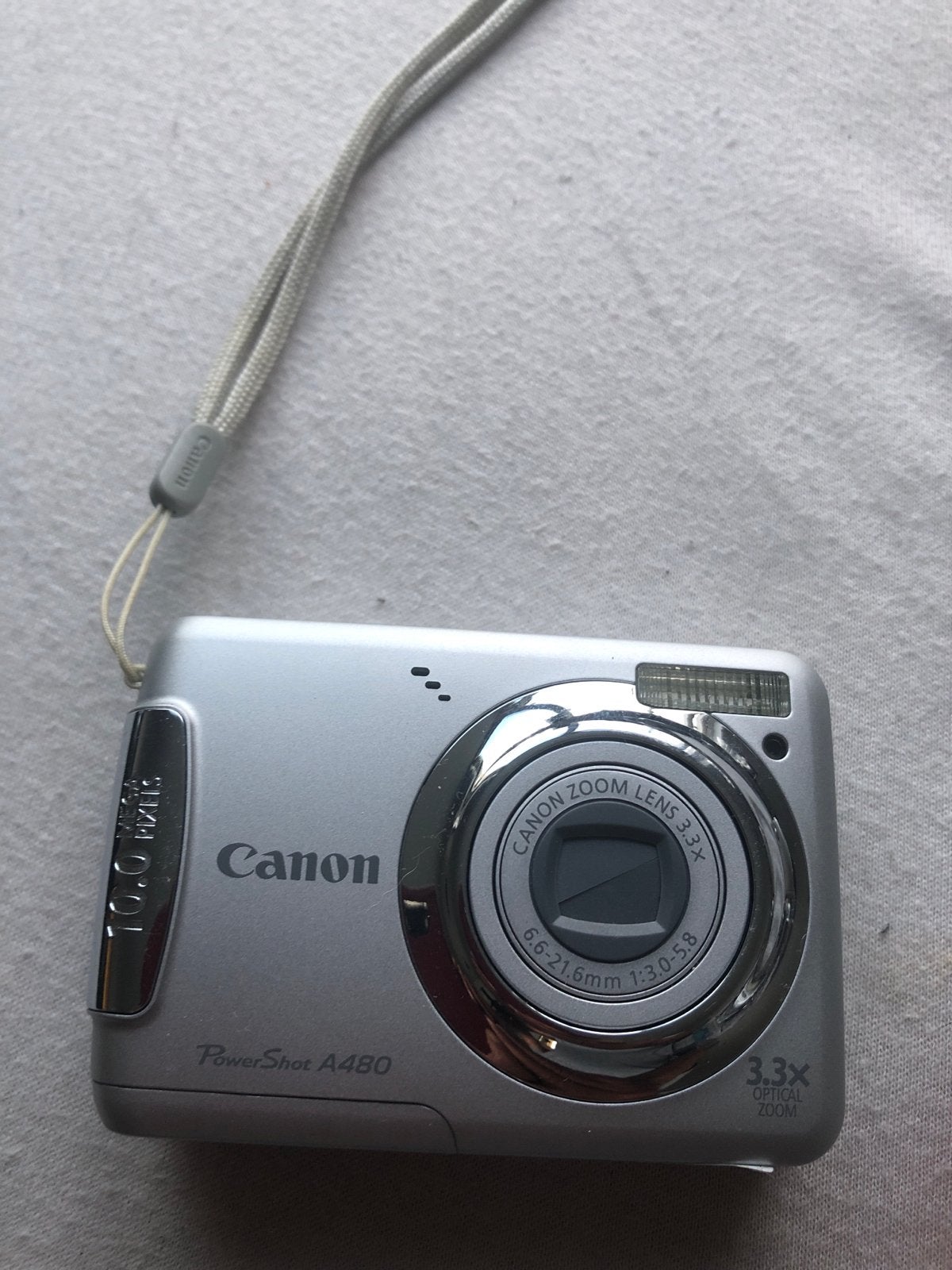 Canon PowerShot A480 Compactcamera - Zilver, Audio, Tv en Foto, Fotocamera's Digitaal, Ingebouwde flitser, Gebruikt, Canon, Ophalen of Verzenden