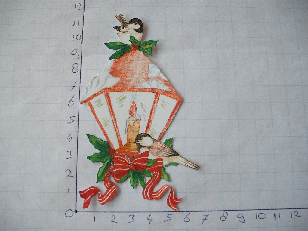 nr. 654 - uitgeknipt 3d plaatje kerst, Ophalen of Verzenden, Nieuw, Kerst, Knipvel