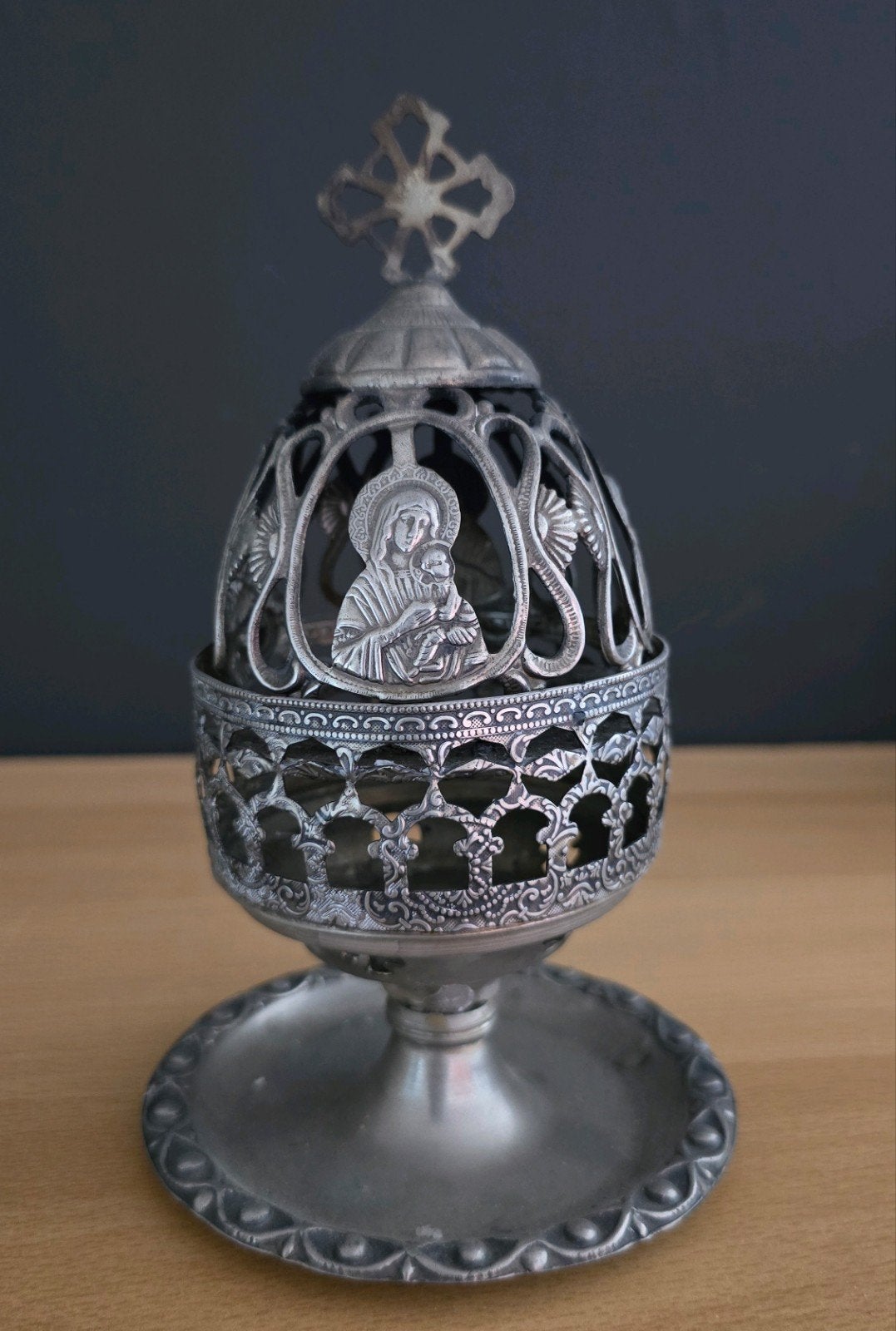 Unieke wierrook houder met iconen, Antiek en Kunst, Ophalen of Verzenden