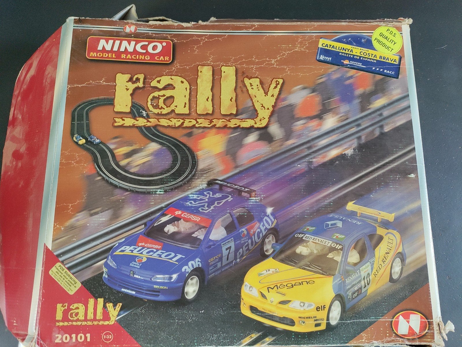 Ninco racebaan circa 10meter met 2 auto's, Ophalen, Gebruikt, Elektrisch, Overige merken