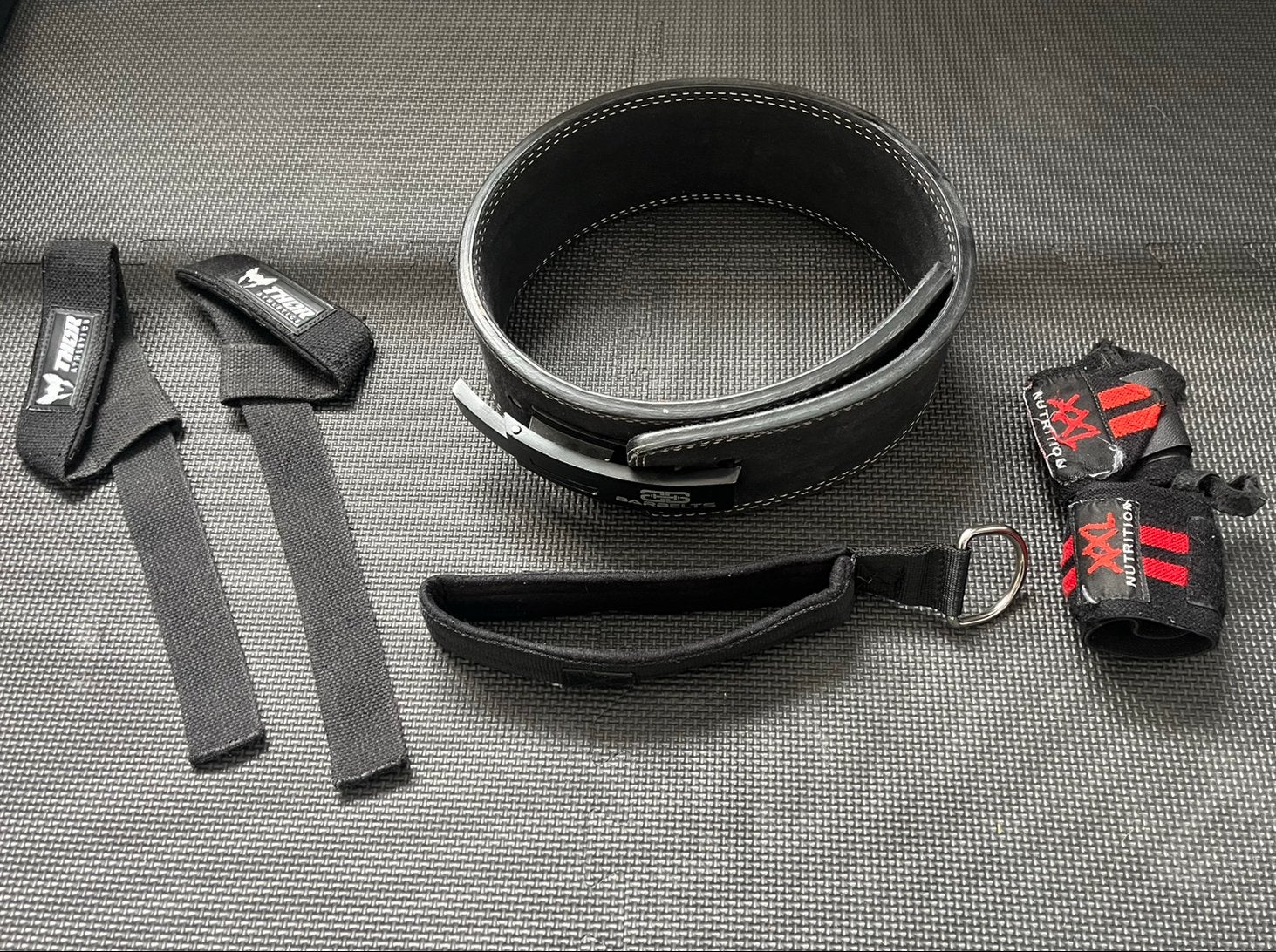 Barbelts powerlifting riem, straps, wrist wraps & attachment, Ophalen, Gebruikt, Rug, Halterriem