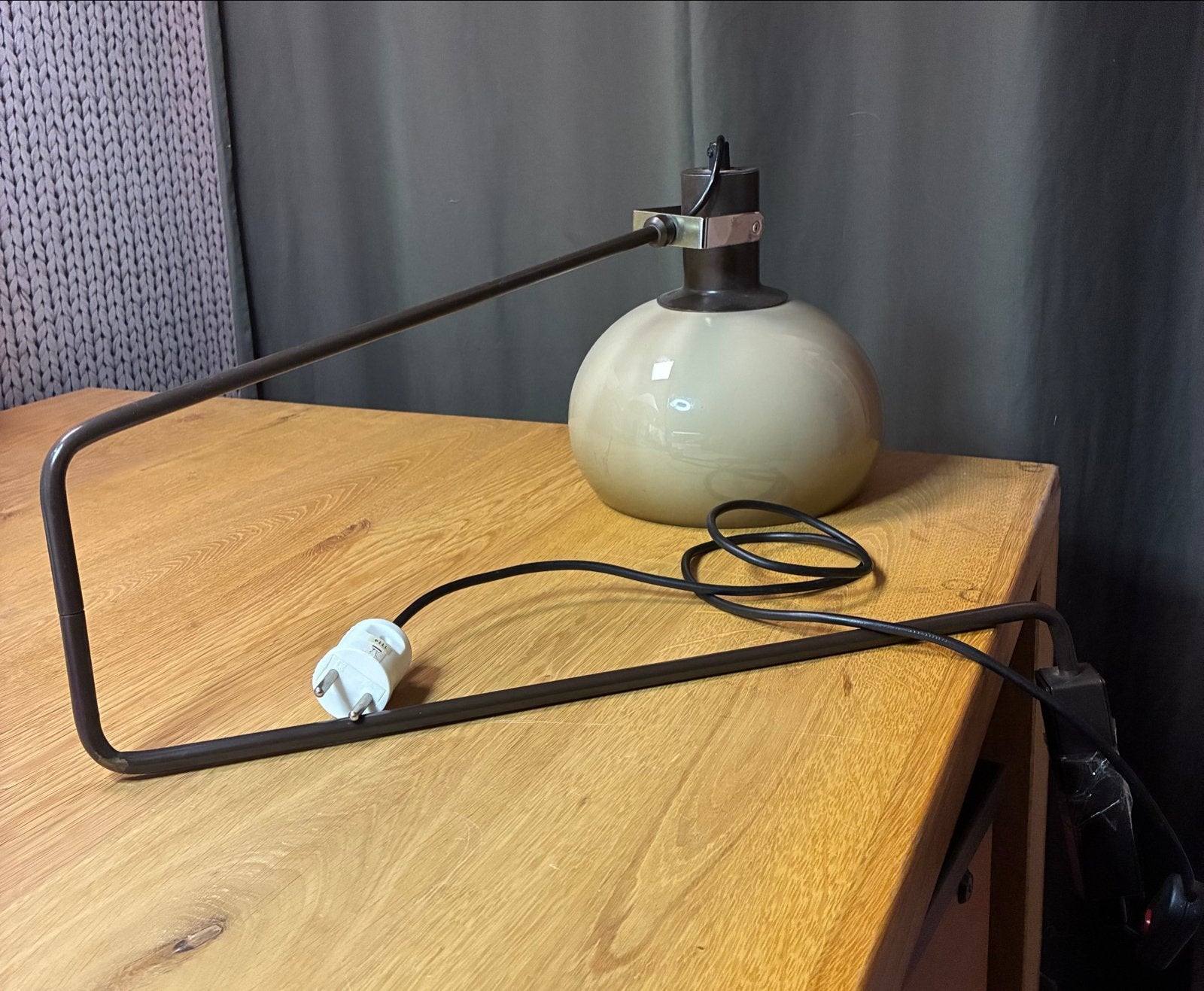 Vintage Dijkstra wandlamp mushroom, Ophalen, Vintage, E27 (groot), Sfeerlamp