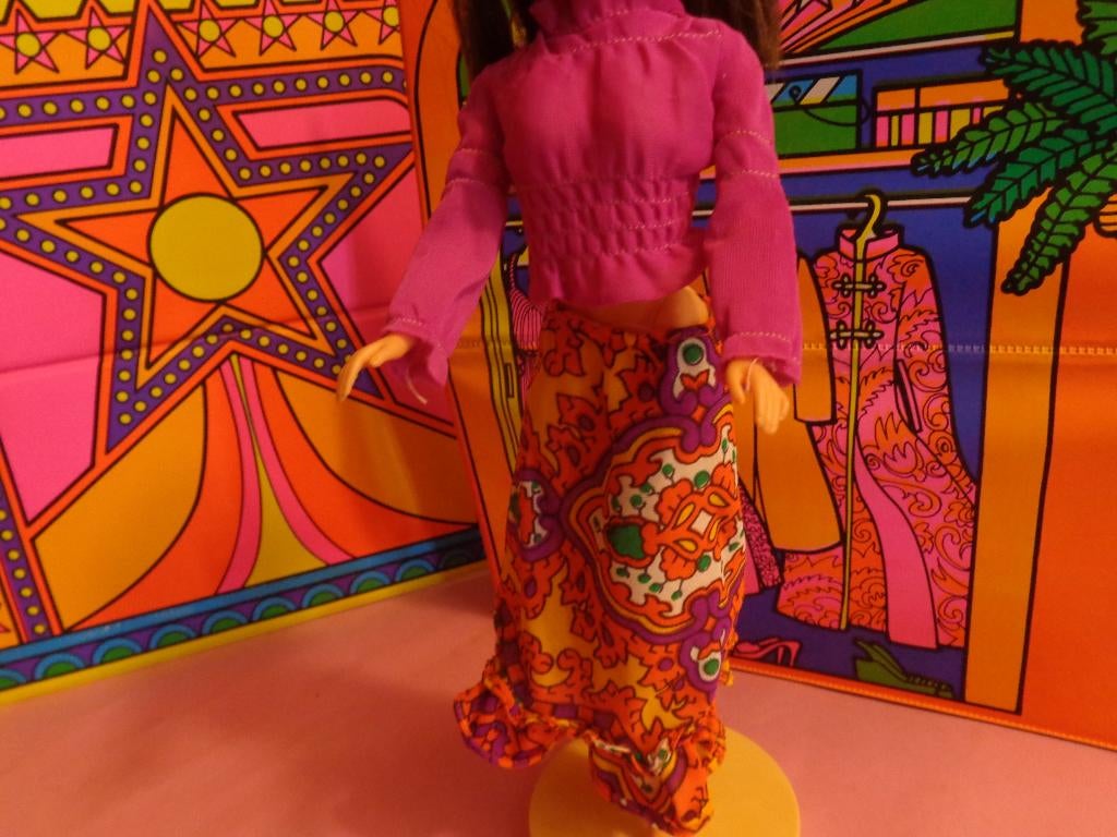 Barbie vintage purple pleasers rok en top, Ophalen of Verzenden, Gebruikt, Kleertjes