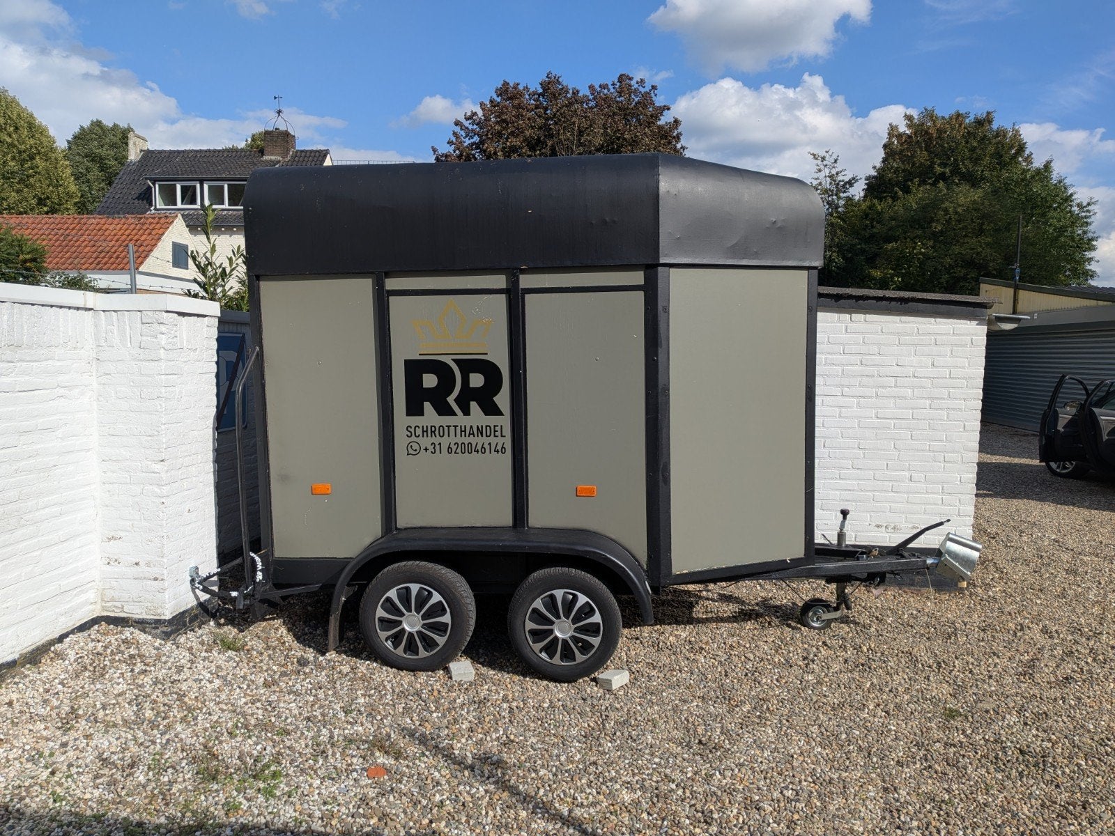 te koop ongeremde dubbelasser (geen aanhangwagen rijbewijs), Ophalen, Gebruikt