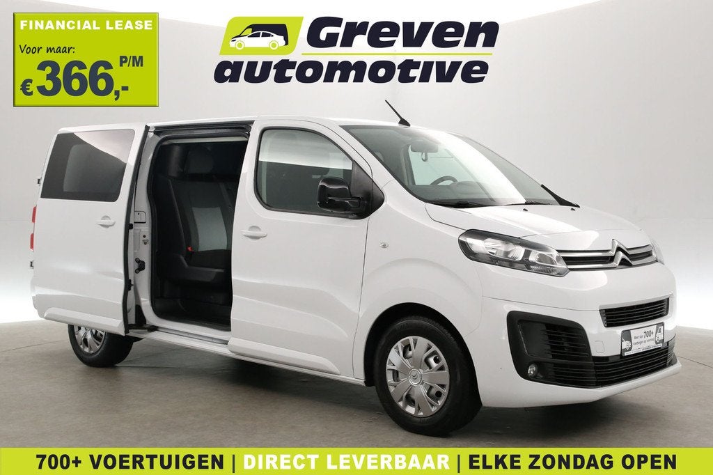 Citroën Jumpy 2.0 BlueHDI 145PK L3H1 | DC | 6 Zits | Airco, Auto's, Bestelauto's, Voorwielaandrijving, 145 pk, Stof, Gebruikt