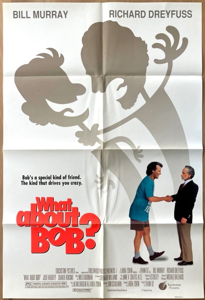 What About Bob? (1992) - Originele filmposter, Verzamelen, Verzenden, Zo goed als nieuw, A1 t/m A3, Film en Tv