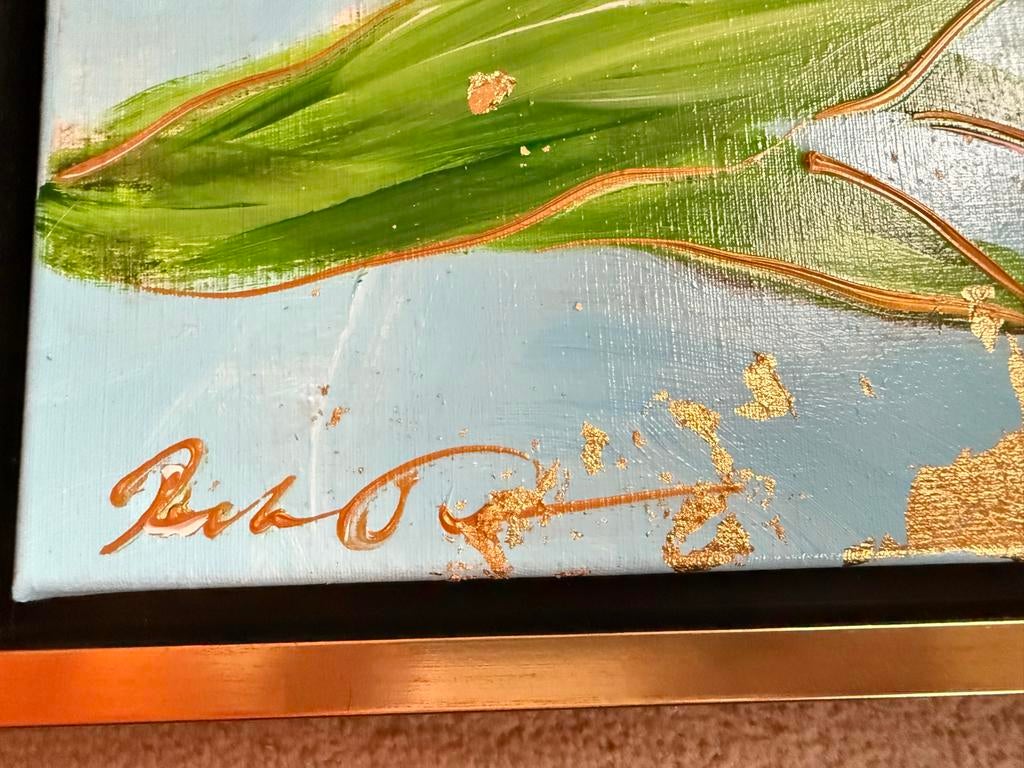 Tulpen Schilderij met Gouden Accenten, Ophalen