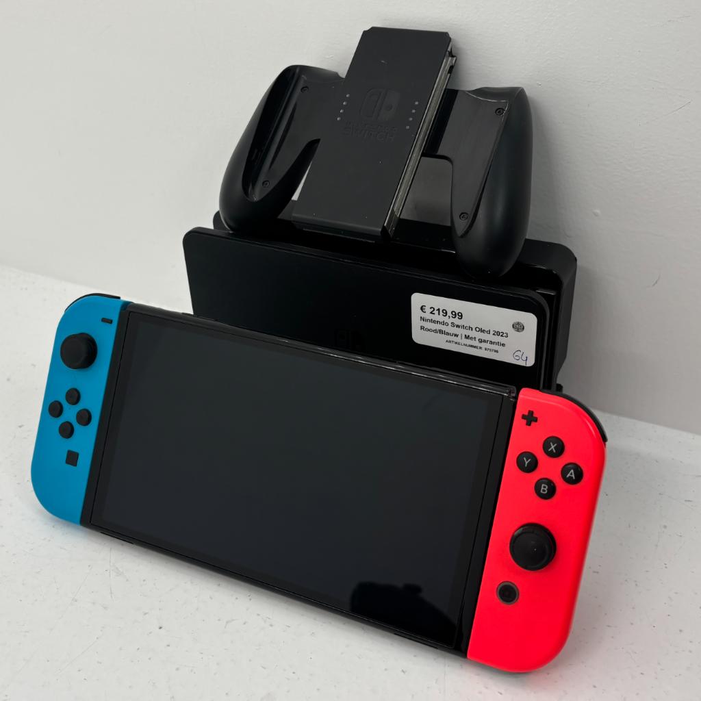 Nintendo Switch Oled 2023 Rood/Blauw | Met garantie, Switch OLED, Dordrecht@usedproducts.nl, Toulonselaan 72, Ophalen of Verzenden