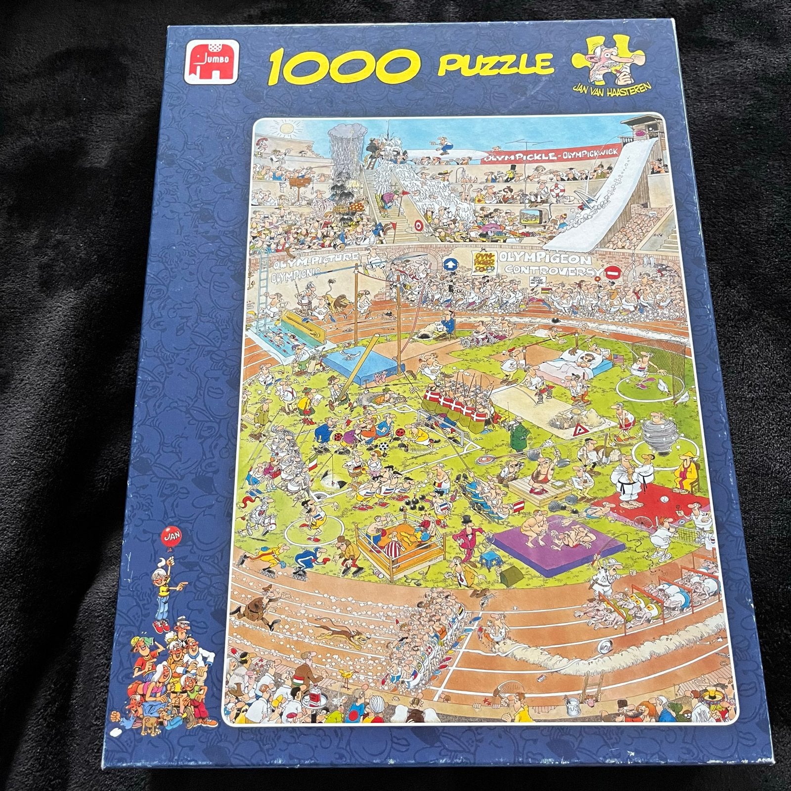 Jan van Haasteren Olympische spelen/1000 /ruilen, Hobby en Vrije tijd, Denksport en Puzzels, Ophalen, 500 t/m 1500 stukjes, Gebruikt
