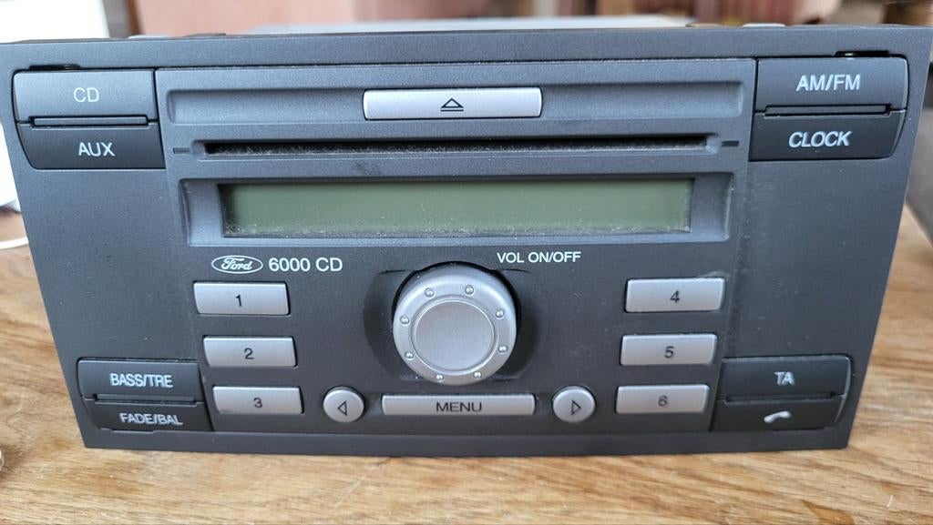 Ford 6000 CD speler radio voor Ford Transit, Focus, etc, Auto diversen, Autoradio's, Ophalen of Verzenden, Gebruikt