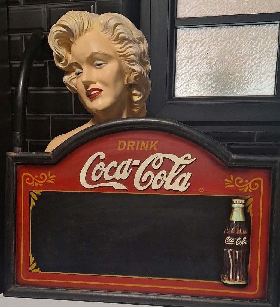 Vintage Coca Cola bord, Verzamelen, Ophalen, Gebruikt, Reclamebord