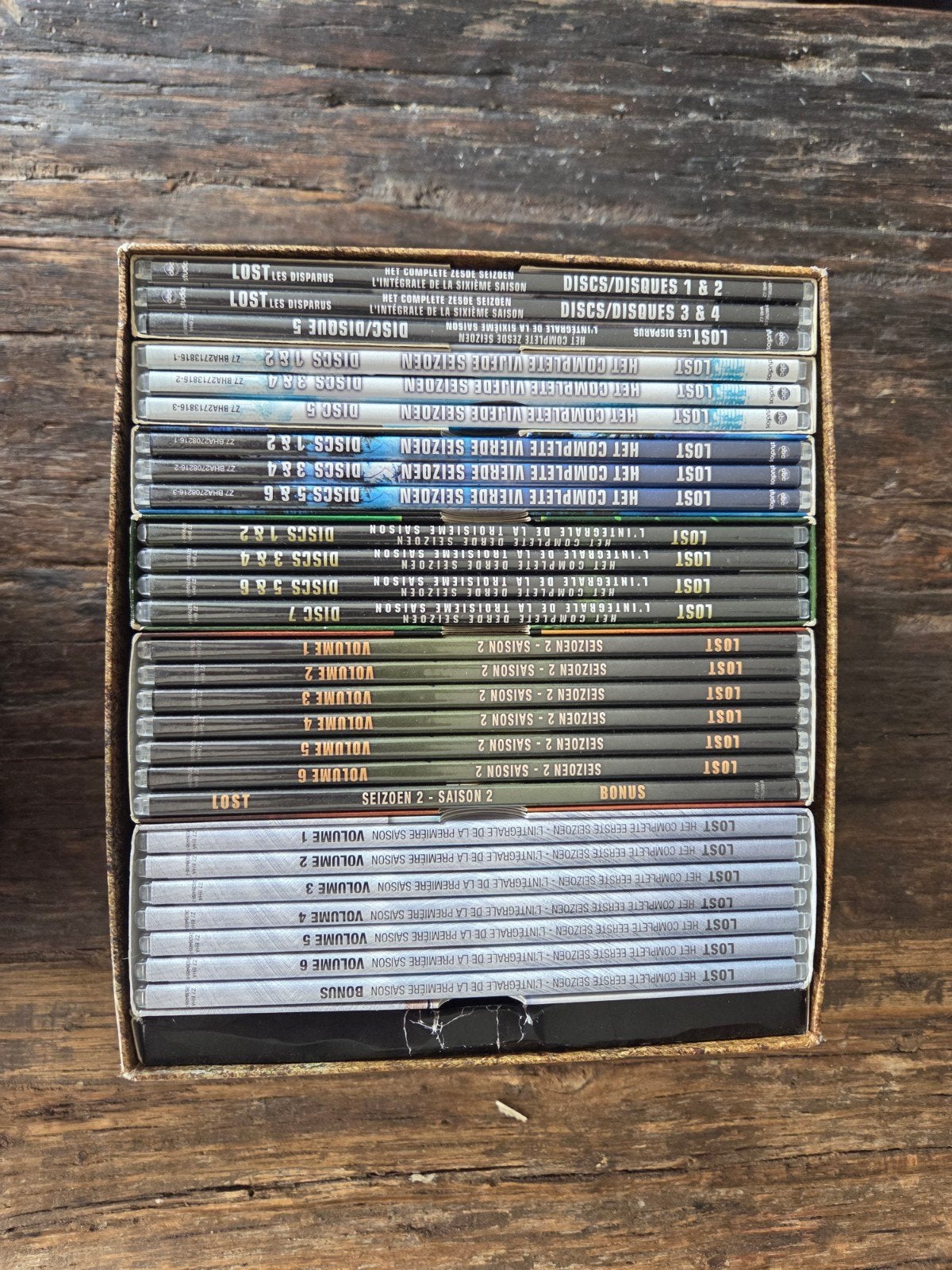 Lost DVD Box: Complete Seizoen 1 t/m 6 - The Complete Collec, Cd's en Dvd's, Dvd's | Tv en Series, Gebruikt, Boxset, Drama, Ophalen of Verzenden