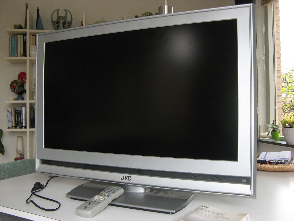 Breedbeeld LCD TV 16:9 32 inch merk: JVC, Gebruikt, 50 Hz, 80 tot 100 cm, Ophalen