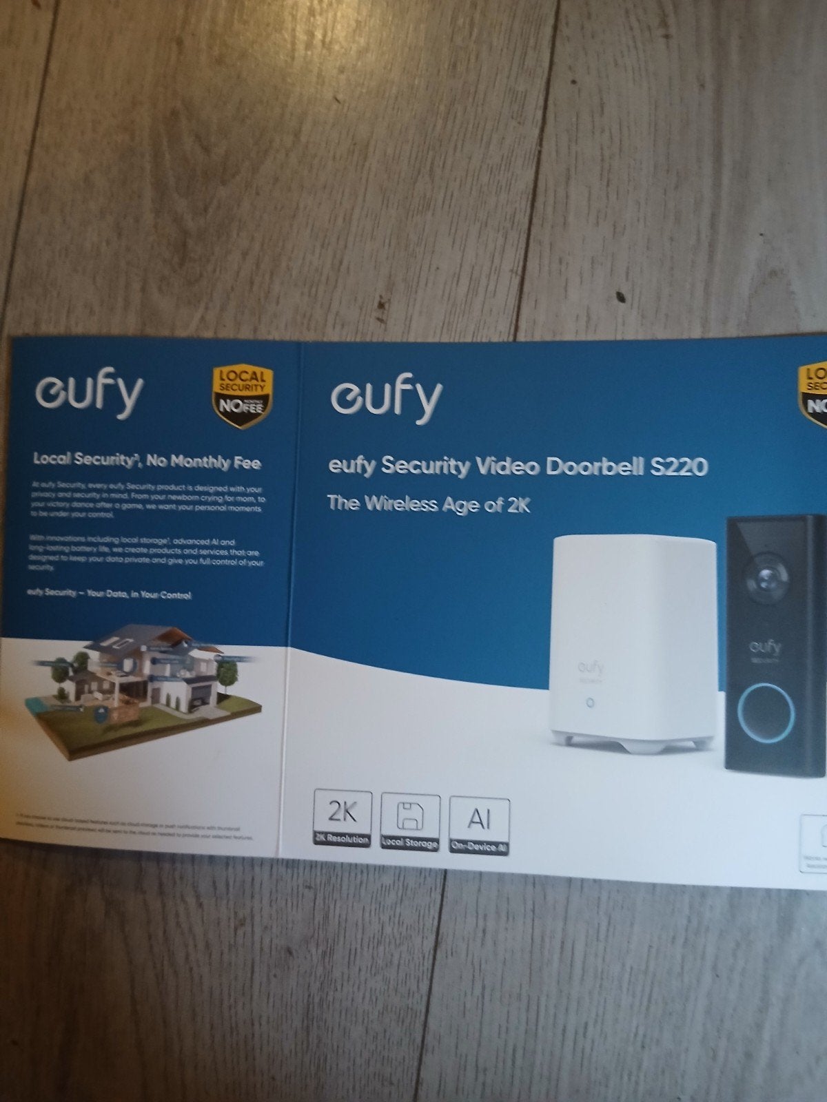 Eufy Security Video Deurbel S220 - Zo goed als nieuw, Ophalen, Ingebouwde camera, Zo goed als nieuw, Draadloos