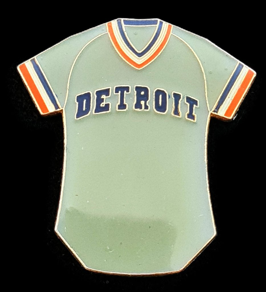 Tigers de Detroit baseball shirt pin, Verzenden, Nieuw, Transport, Speldje of Pin