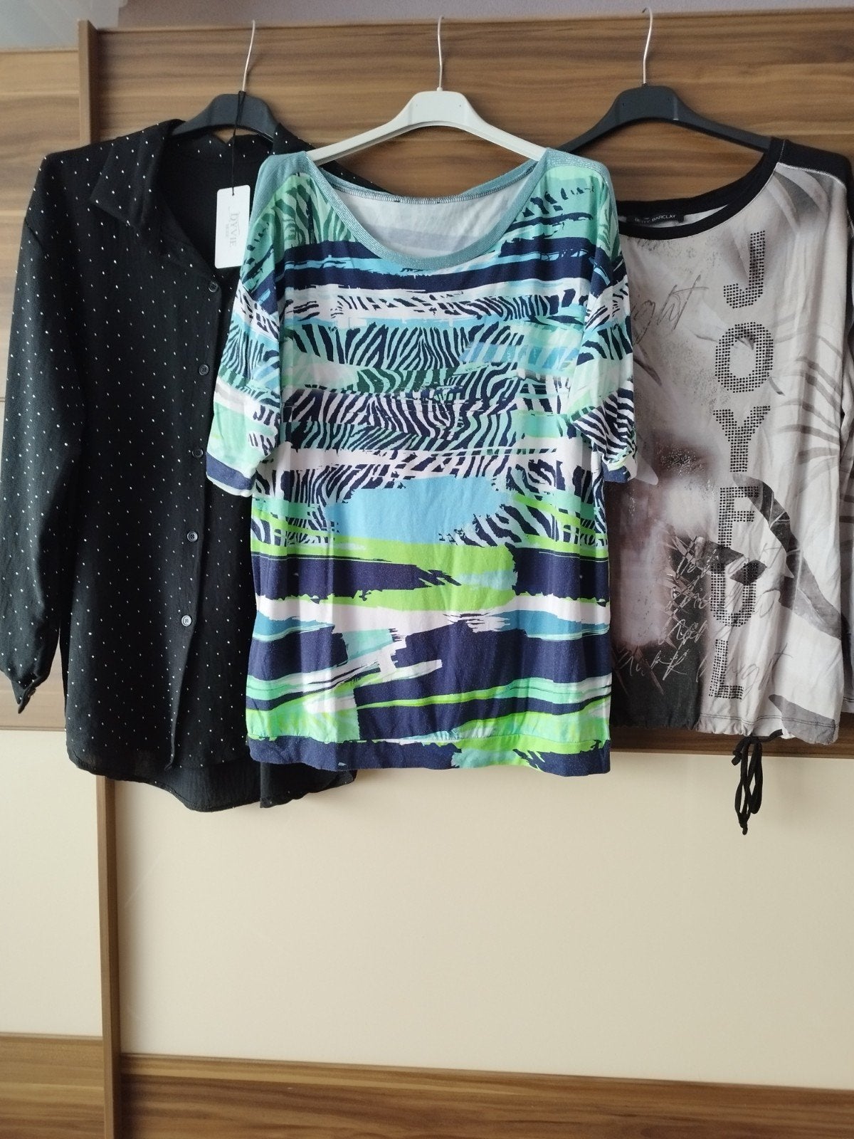 Set van 3 stuks: Blouse, Shirt & Betty Barclay Blouson, Verzenden, Zwart, Maat 42/44 (L), Betty Barclay