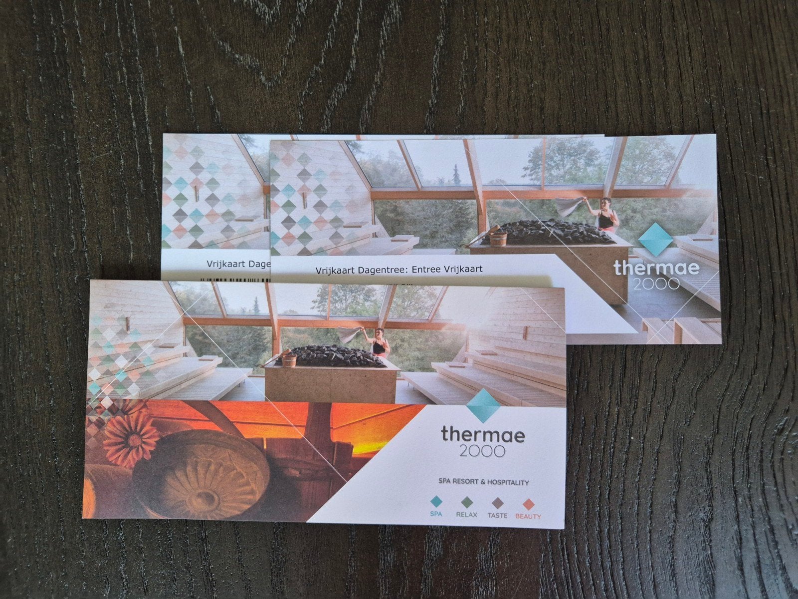 2x Vrijkaart dagentree Thermae 2000, Twee personen, Cadeaubon, Arrangement, Spa of Sauna
