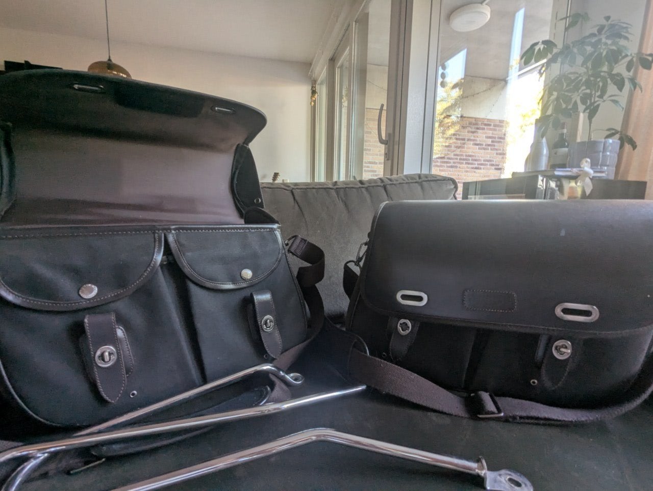 Triumph OEM leren zijtassen panniers, Motoren, Accessoires | Koffers en Tassen, Ophalen of Verzenden