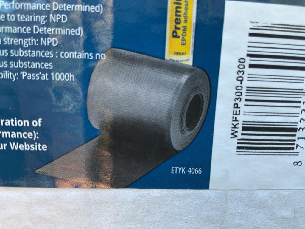Betaflex EPDM rol 0,3 x 10m (9,3m), Ophalen, Overige materialen, Zwart, Overige typen