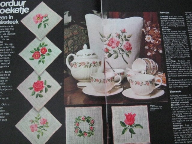 Borduurpatroon  Roosjes nr 1976 do, Verzenden, Nieuw, Handborduren, Patroon