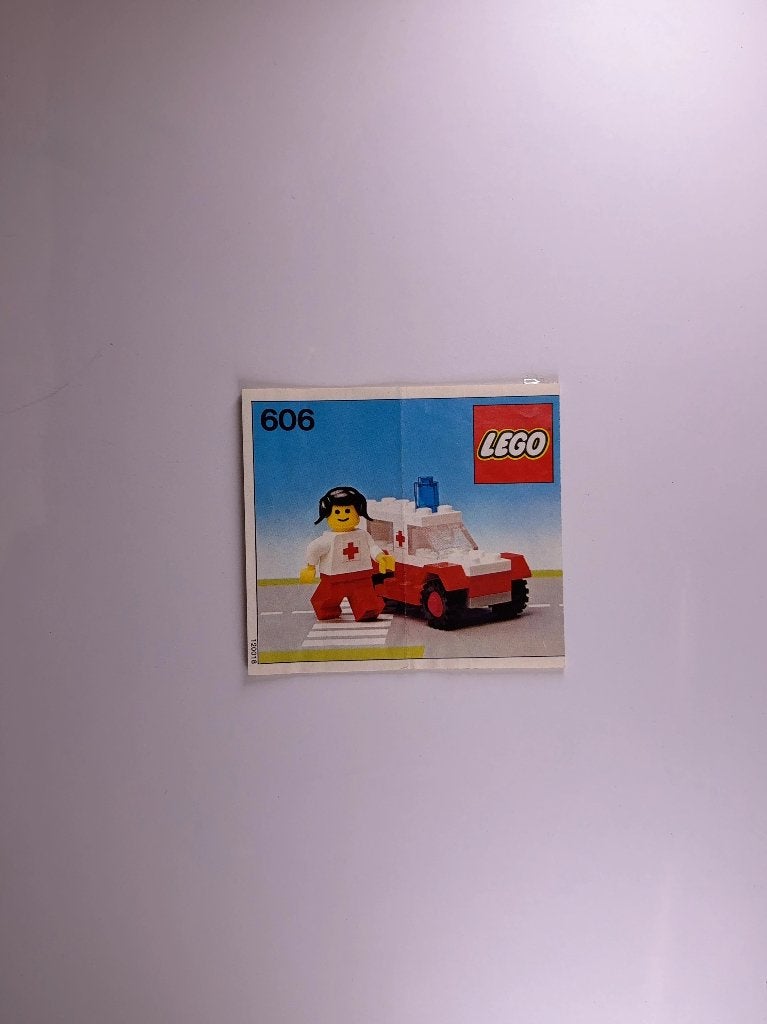 LEGO City 606 (Instructions) for Set 606 Ambulance, Lego, Overige typen, Ophalen of Verzenden, City