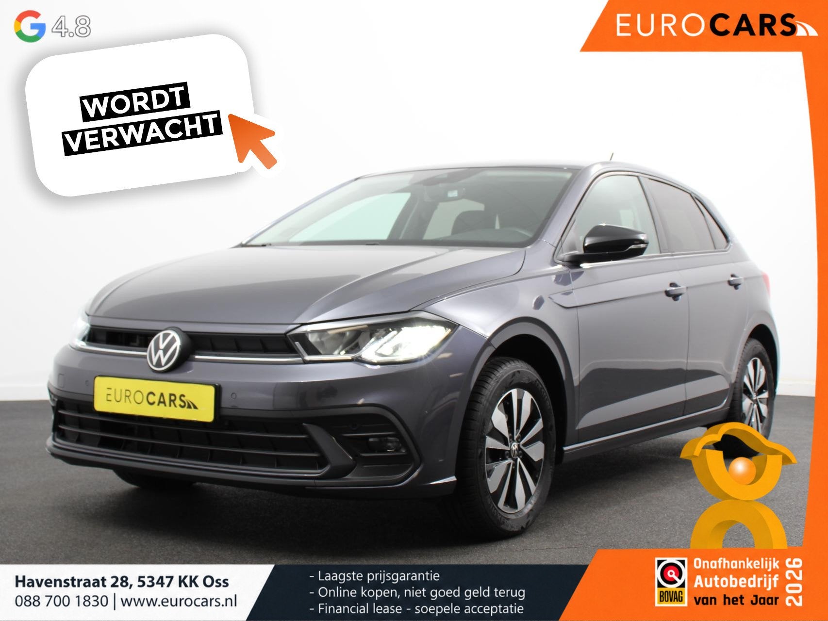 Volkswagen Polo 1.0 TSI Goal Automaat Navigatie Apple Carpla, Auto's, Stof, Gebruikt, Zwart, 95 pk