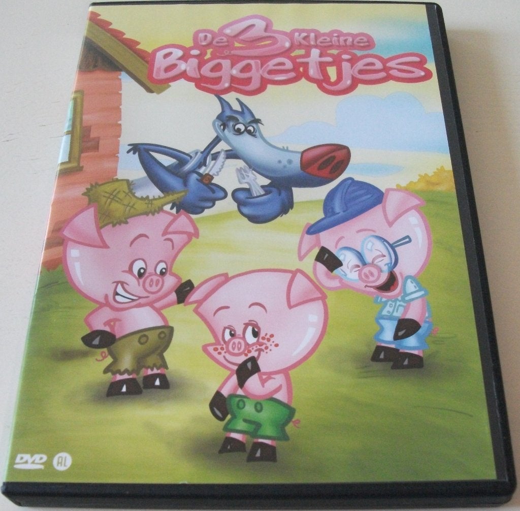 Dvd *** 3 KLEINE BIGGETJES ***, Avontuur, Alle leeftijden, Zo goed als nieuw, Film
