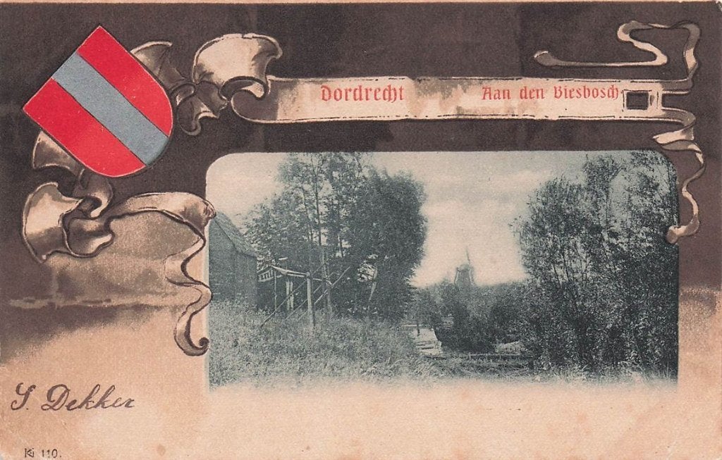702-178-039 Dordrecht Aan Den Biesbosch, Verzenden, Voor 1920, Zuid-Holland