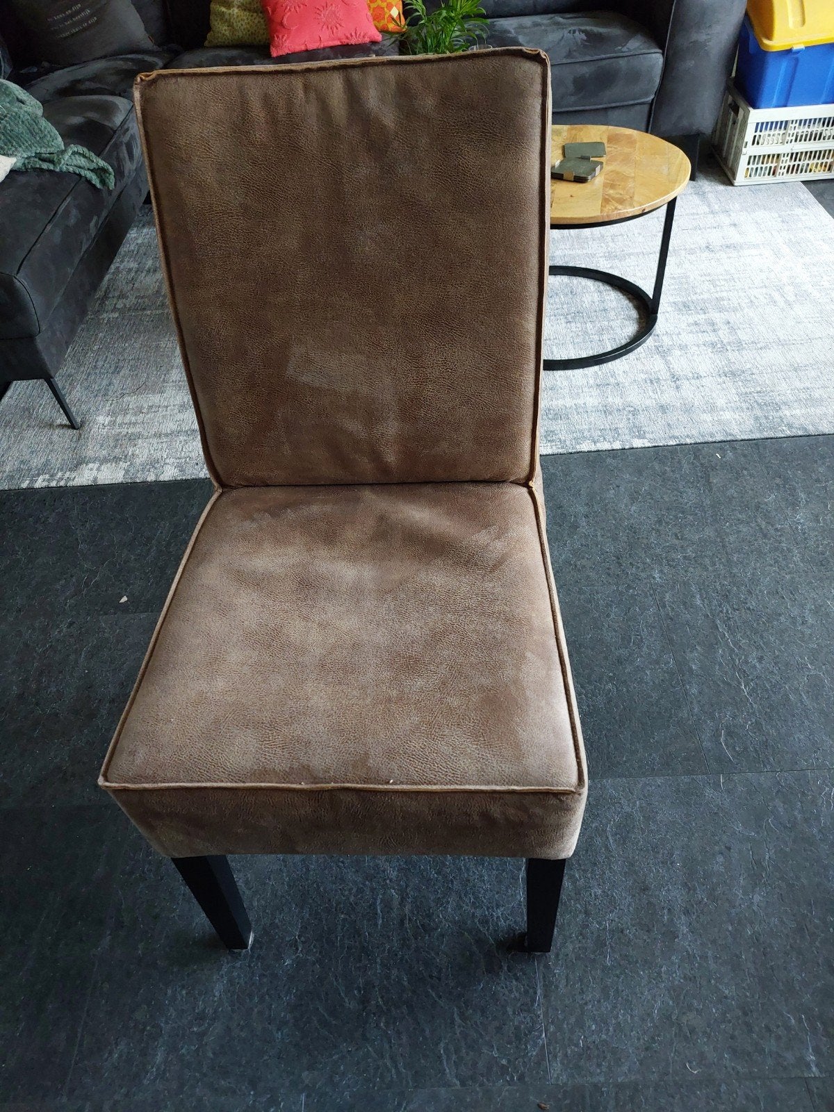 4 stuks eetkamerstoel - Bruin, Huis en Inrichting, Ophalen, Gebruikt, Bruin, Vier