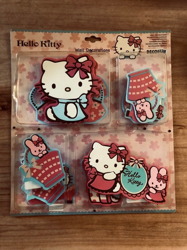 Hello Kitty Muurstickers/muurdecoratie Nieuw!, Ophalen of Verzenden, Nieuw, Wanddecoratie