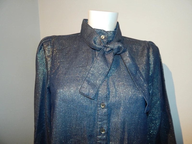 Studio Anneloes blouse gouden lurex draad strik hals Nieuwsm, Studio Anneloes, Nieuw, Maat 36 (S), Verzenden