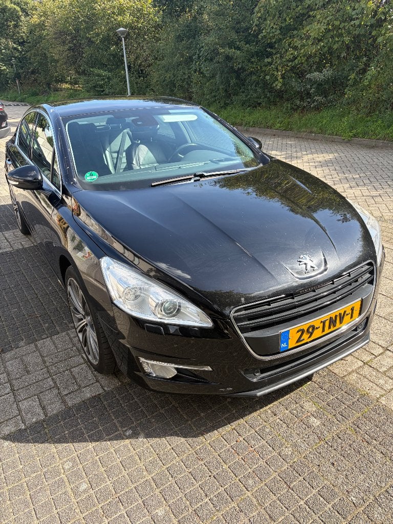 Peugeot 508 2.2 HDi 204pk Aut. 2011 Zwart, Auto's, Zwart, 4 cilinders, Zwart, Leder