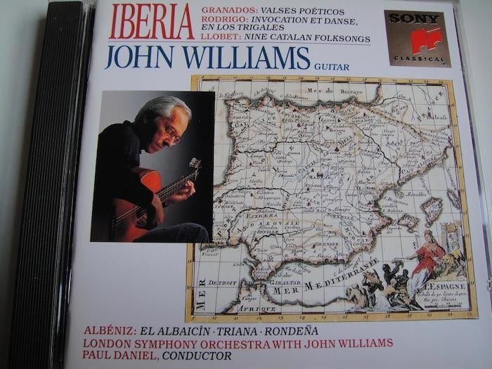 JOHN WILLIAMS Iberia CD GRANADOS LLOBET ALBENIZ RODRIGO, Ophalen of Verzenden, Romantiek, Gebruikt, Kamermuziek