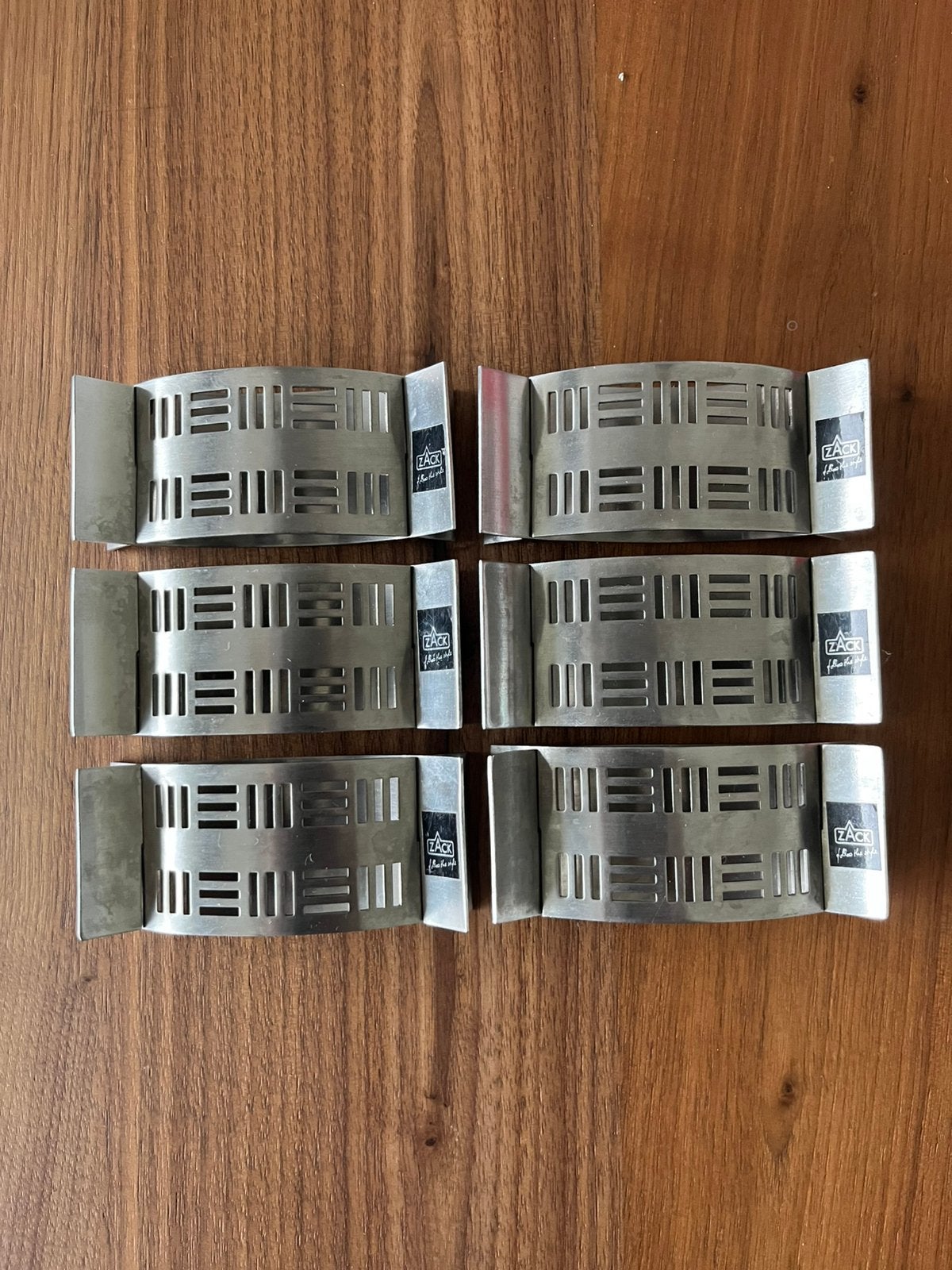 Servetringen 6 stuks (Zack), Huis en Inrichting, Gebruikt, Overige merken, Overige typen, Ophalen of Verzenden