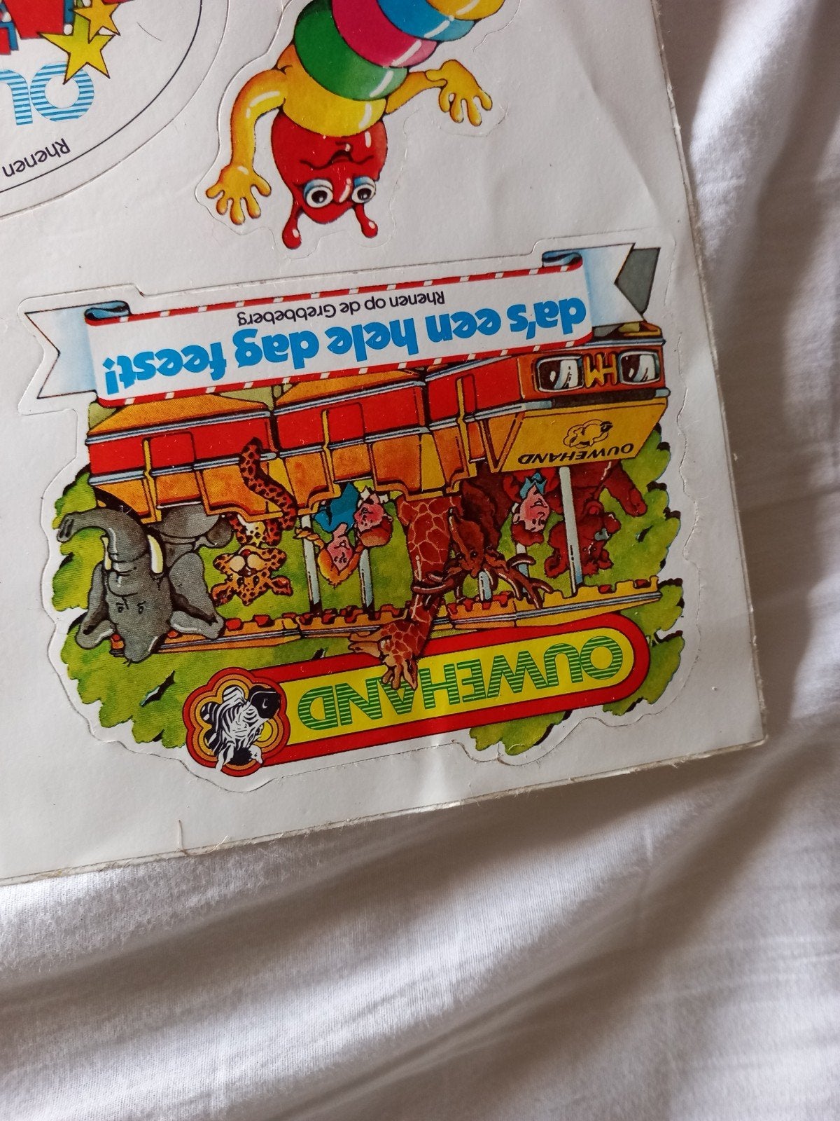 oud stickervel ouwehands dierenpark omstreeks jaren 90, Verzamelen, Ophalen of Verzenden, Gebruikt