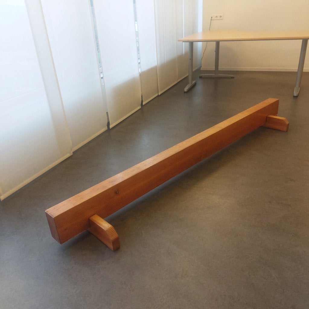 Evenwichtsbalk hout, Sport en Fitness, Ophalen, Gebruikt, Bruin, Overige typen