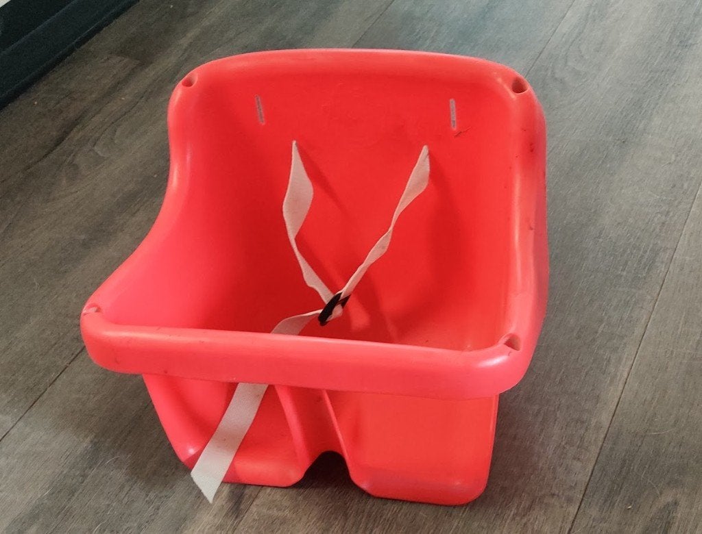 Rode baby schommelzitje met veiligheidsriem  Nieuw, Ophalen of Verzenden, Nieuw, Overige typen